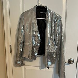 Silver sequence jacket by blank NYC